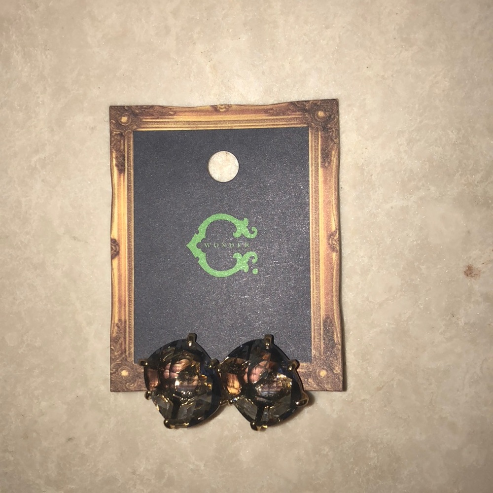 Clear and lavender Earrings